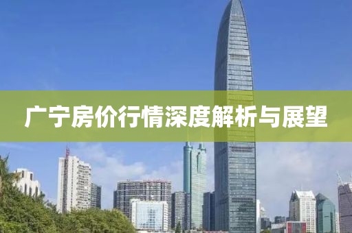 广宁房价行情深度解析与展望