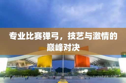 专业比赛弹弓，技艺与激情的巅峰对决
