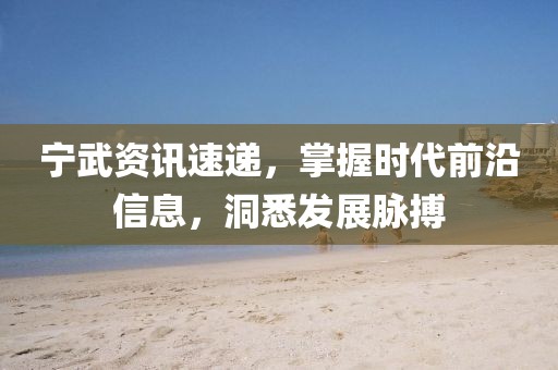 宁武资讯速递，掌握时代前沿信息，洞悉发展脉搏