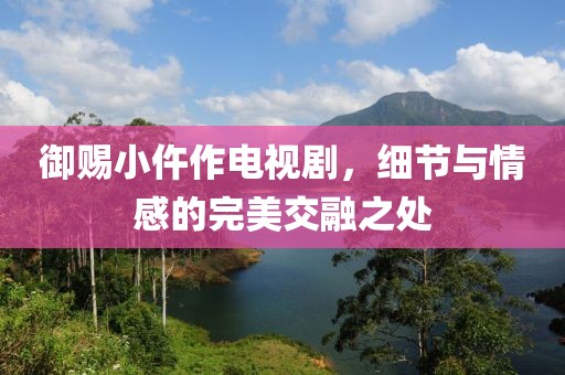 御赐小仵作电视剧，细节与情感的完美交融之处