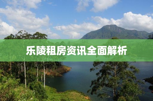 乐陵租房资讯全面解析