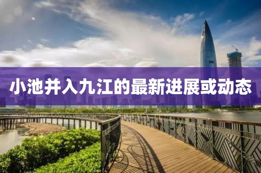 小池并入九江的最新进展或动态