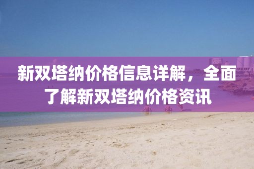 新双塔纳价格信息详解，全面了解新双塔纳价格资讯