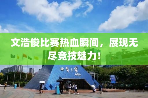 文浩俊比赛热血瞬间，展现无尽竞技魅力！