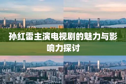孙红雷主演电视剧的魅力与影响力探讨