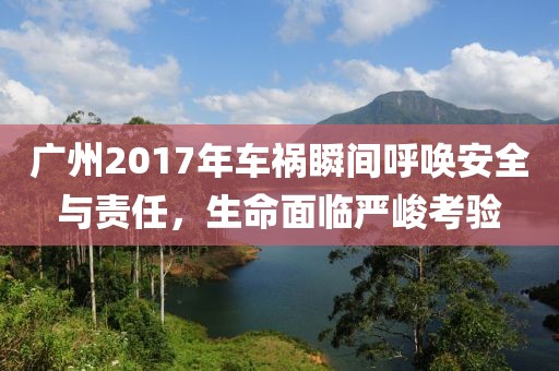 广州2017年车祸瞬间呼唤安全与责任，生命面临严峻考验