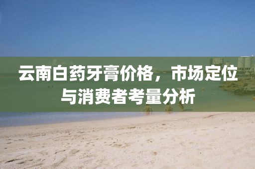 云南白药牙膏价格，市场定位与消费者考量分析