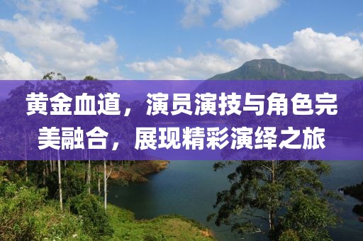 黄金血道，演员演技与角色完美融合，展现精彩演绎之旅