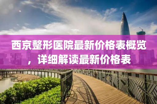 西京整形医院最新价格表概览，详细解读最新价格表