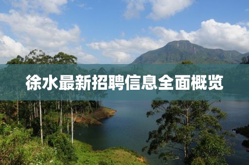 徐水最新招聘信息全面概览