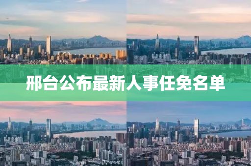 邢台公布最新人事任免名单