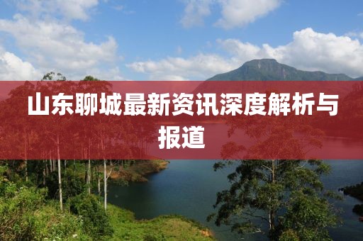 山东聊城最新资讯深度解析与报道