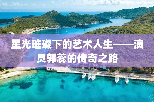 星光璀璨下的艺术人生——演员郭蕊的传奇之路