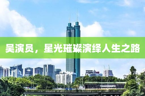 吴演员，星光璀璨演绎人生之路