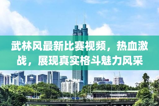 武林风最新比赛视频，热血激战，展现真实格斗魅力风采