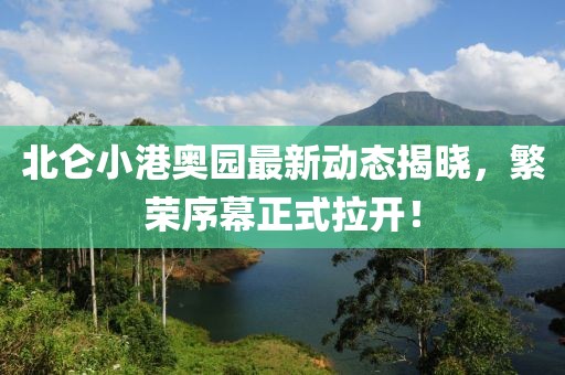 北仑小港奥园最新动态揭晓，繁荣序幕正式拉开！