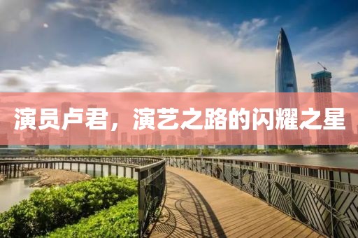 演员卢君，演艺之路的闪耀之星