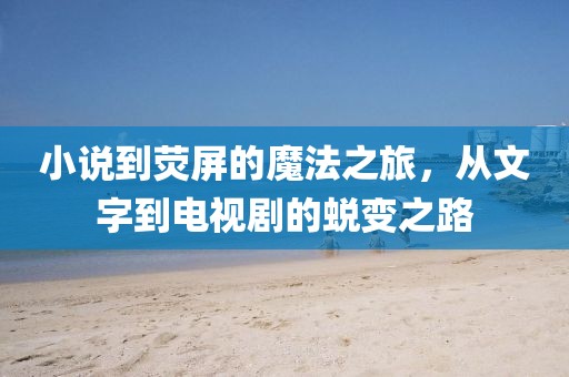 小说到荧屏的魔法之旅，从文字到电视剧的蜕变之路