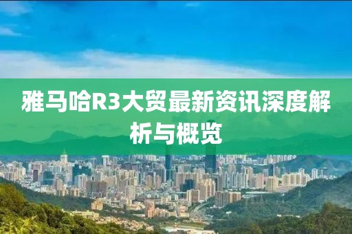 雅马哈R3大贸最新资讯深度解析与概览