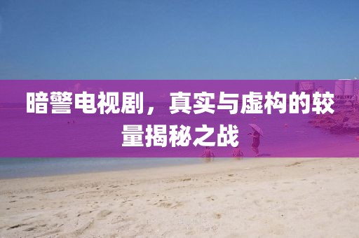 暗警电视剧，真实与虚构的较量揭秘之战