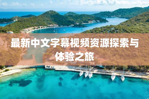 最新中文字幕视频资源探索与体验之旅