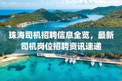 珠海司机招聘信息全览，最新司机岗位招聘资讯速递