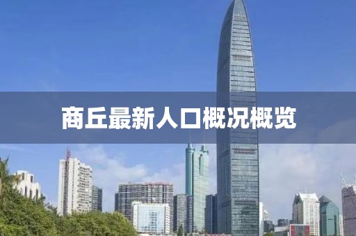 商丘最新人口概况概览