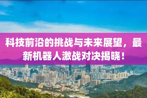 科技前沿的挑战与未来展望，最新机器人激战对决揭晓！