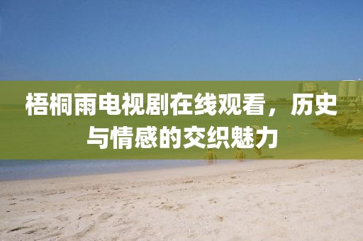 梧桐雨电视剧在线观看，历史与情感的交织魅力