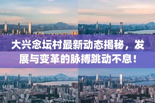 大兴念坛村最新动态揭秘，发展与变革的脉搏跳动不息！
