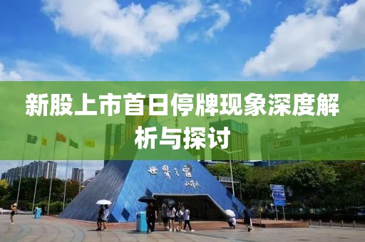 新股上市首日停牌现象深度解析与探讨