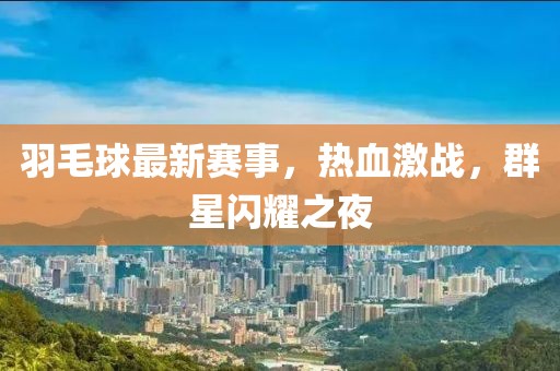 羽毛球最新赛事，热血激战，群星闪耀之夜