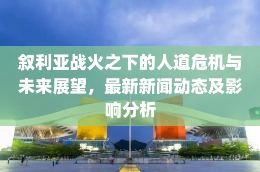 叙利亚战火之下的人道危机与未来展望，最新新闻动态及影响分析