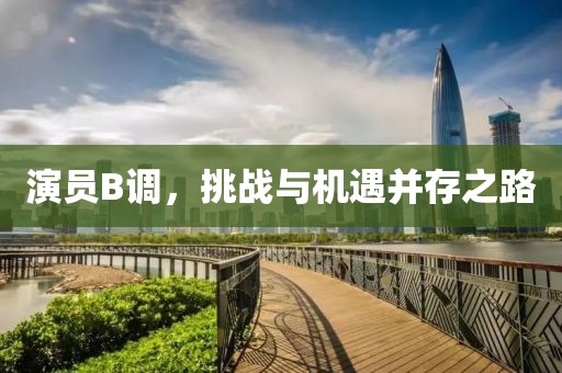 演员B调，挑战与机遇并存之路