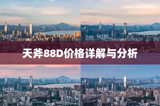天斧88D价格详解与分析