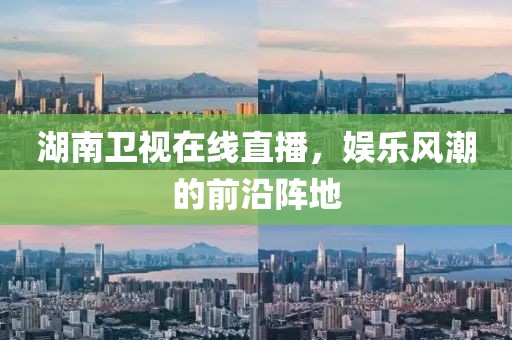 湖南卫视在线直播，娱乐风潮的前沿阵地