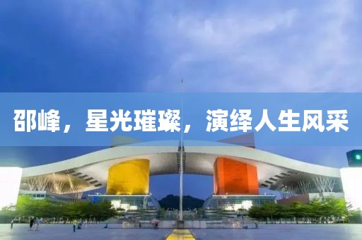 邵峰，星光璀璨，演绎人生风采