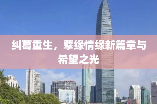 纠葛重生，孽缘情缘新篇章与希望之光