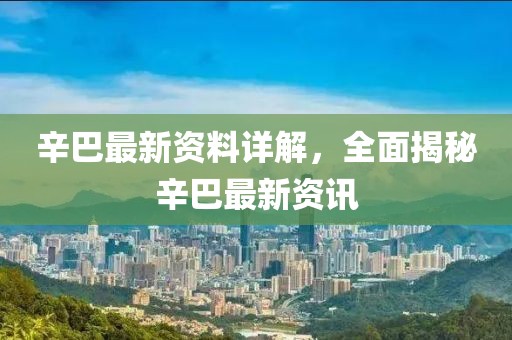辛巴最新资料详解，全面揭秘辛巴最新资讯
