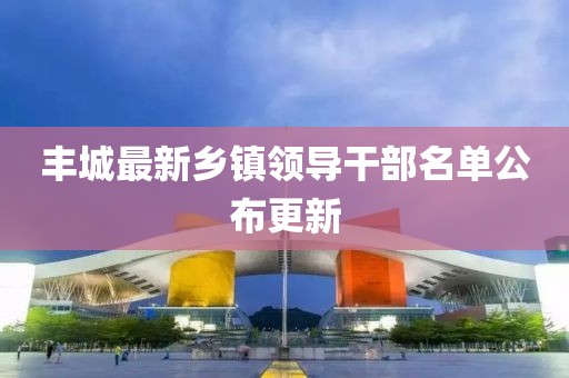 丰城最新乡镇领导干部名单公布更新
