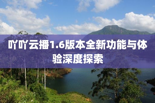 吖吖云播1.6版本全新功能与体验深度探索