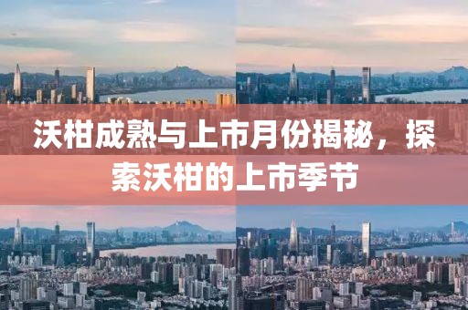 沃柑成熟与上市月份揭秘，探索沃柑的上市季节