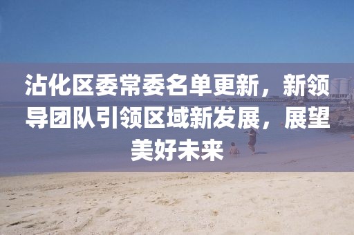 沾化区委常委名单更新，新领导团队引领区域新发展，展望美好未来