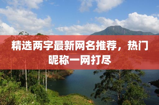 精选两字最新网名推荐，热门昵称一网打尽