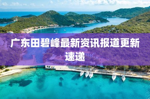 广东田碧峰最新资讯报道更新速递