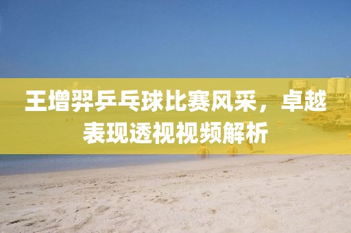 王增羿乒乓球比赛风采，卓越表现透视视频解析
