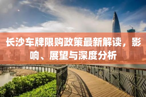 长沙车牌限购政策最新解读，影响、展望与深度分析