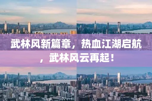 武林风新篇章，热血江湖启航，武林风云再起！