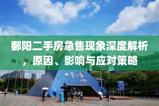 鄱阳二手房急售现象深度解析，原因、影响与应对策略