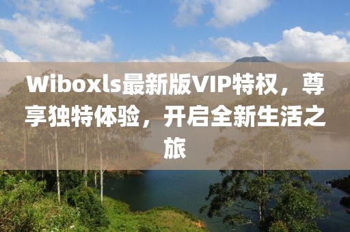 Wiboxls最新版VIP特权，尊享独特体验，开启全新生活之旅